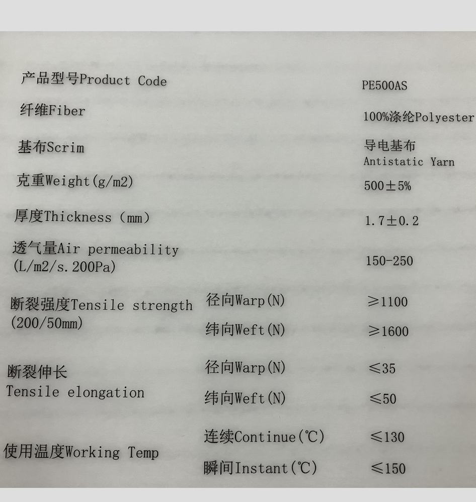 Antistatic Polyester Needle Felt | Explosion-Proof Dust Filter Bag | Industrial Dust Collection Solution Antistatic Polyester Needle Felt | Explosion-Proof Dust Filter Bag | Industrial Dust Collection Solution