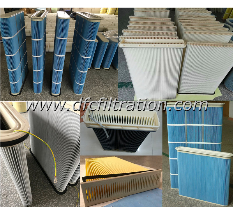 Antistatic PTFE nanofiber filter media for polygonal dust collector at bagging, sifting, silo venting processing stations