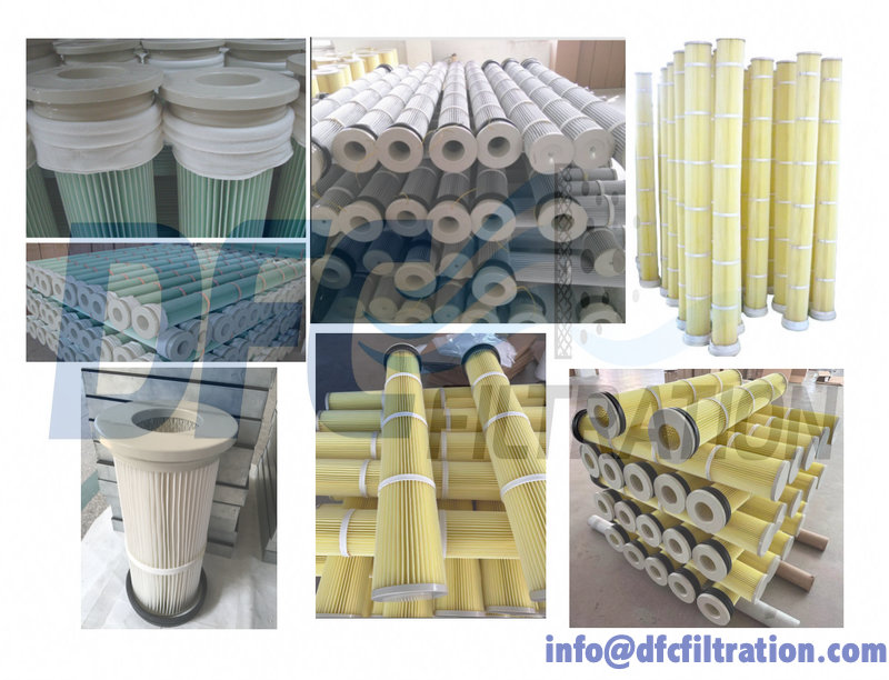 Slim pleated filter cartridge for filter bag replacement, economical steel end cap, multiple filter media options Slim pleated filter cartridge for filter bag replacement, economical steel end cap, multiple filter media options