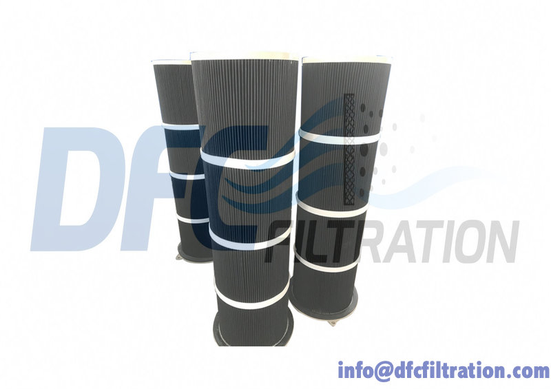 Four round lug top dust collector filter cartridge 