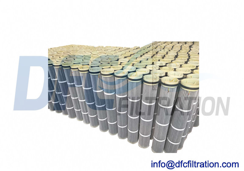  WAM silo top replacement filter cartridge, polyurethane end cap for powder conveying dust collector