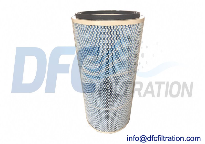Screw mounted dust collector filter cartridge