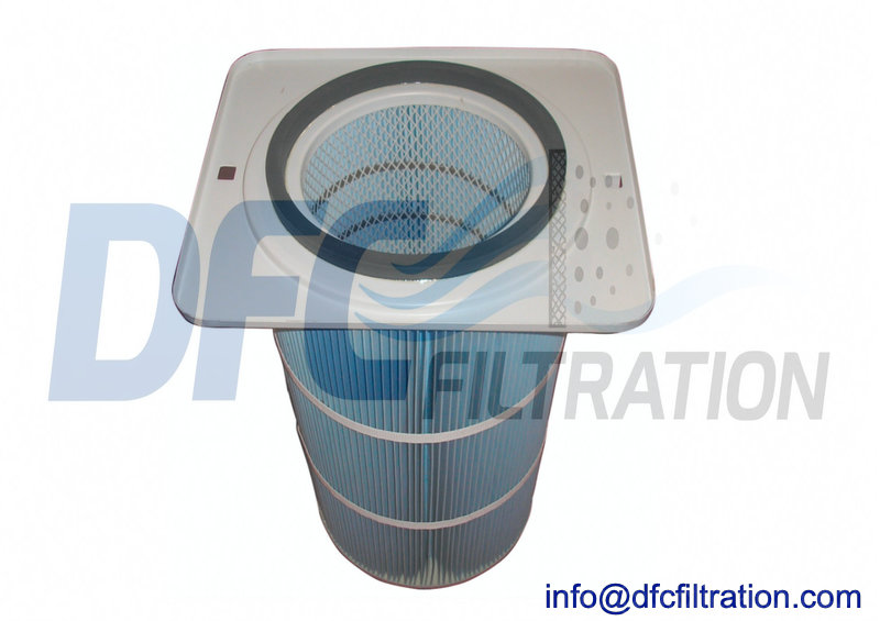 Industrial Dust Collector Square Flange Filter Cartridge