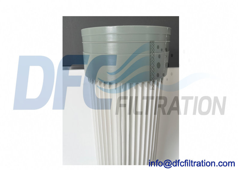 PU End Cap Pleated Filter Bag for Dust Collectors