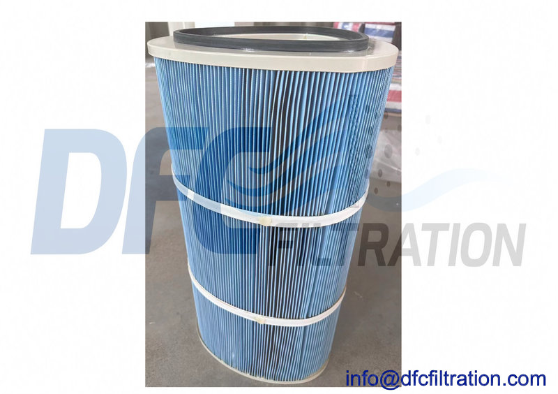 Replacement filter cartridges for DFE-type triangular dust collectors